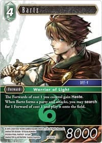 Bartz - Opus XII - Final Fantasy TCG card