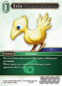 Boko - Opus XII - Final Fantasy TCG card
