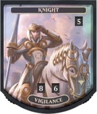 Relic Tokens: Relentless Collection - Knight (Vigilance) - Ultra Pro Tokens - Life Counters card