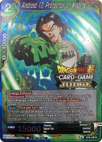 Android 17, Protector of Wildlife - Judge Promotion Cards - Dragon Ball Super: Masters card