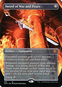 Sword of War and Peace (Borderless) - Double Masters - Magic: The Gathering card
