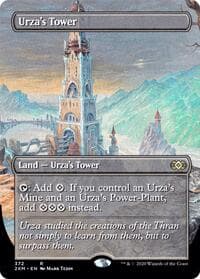 Urza's Tower (Borderless) - Double Masters - Magic: The Gathering card