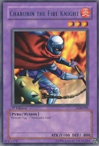 Charubin the Fire Knight - The Legend of Blue Eyes White Dragon - YuGiOh card