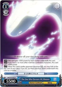 The One Who Devours All, Rimuru - That Time I Got Reincarnated as a Slime - Weiss Schwarz card