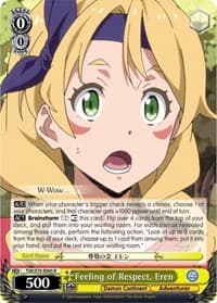 Feeling of Respect, Eren - That Time I Got Reincarnated as a Slime - Weiss Schwarz card