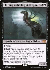 Skithiryx, the Blight Dragon - Double Masters - Magic: The Gathering card