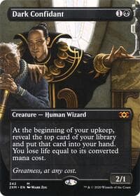 Dark Confidant (Borderless) - Double Masters - Magic: The Gathering card