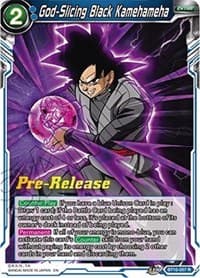 God-Slicing Black Kamehameha - Rise of the Unison Warrior Pre-Release Cards - Dragon Ball Super: Masters card