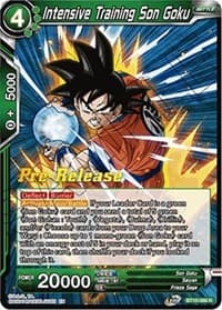 Intensive Training Son Goku - Rise of the Unison Warrior Pre-Release Cards - Dragon Ball Super: Masters card