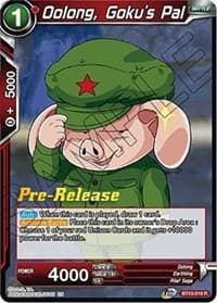 Oolong, Goku's Pal - Rise of the Unison Warrior Pre-Release Cards - Dragon Ball Super: Masters card