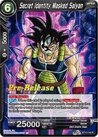 Secret Identity Masked Saiyan - Rise of the Unison Warrior Pre-Release Cards - Dragon Ball Super: Masters card