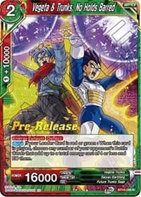 Vegeta & Trunks, No Holds Barred - Rise of the Unison Warrior Pre-Release Cards - Dragon Ball Super: Masters card