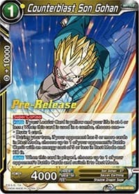 Counterblast Son Gohan - Rise of the Unison Warrior Pre-Release Cards - Dragon Ball Super: Masters card
