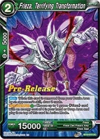 Frieza, Terrifying Transformation - Rise of the Unison Warrior Pre-Release Cards - Dragon Ball Super: Masters card