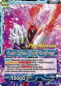 Fused Zamasu // Fused Zamasu, Divine Ruinbringer - Rise of the Unison Warrior Pre-Release Cards - Dragon Ball Super: Masters card