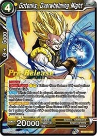 Gotenks, Overwhelming Might - Rise of the Unison Warrior Pre-Release Cards - Dragon Ball Super: Masters card