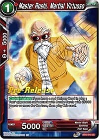 Master Roshi, Martial Virtuoso - Rise of the Unison Warrior Pre-Release Cards - Dragon Ball Super: Masters card