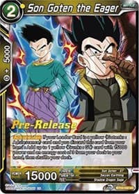 Son Goten the Eager - Rise of the Unison Warrior Pre-Release Cards - Dragon Ball Super: Masters card