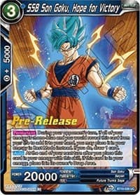 SSB Son Goku, Hope for Victory - Rise of the Unison Warrior Pre-Release Cards - Dragon Ball Super: Masters card