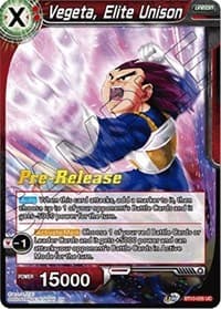 Vegeta, Elite Unison - Rise of the Unison Warrior Pre-Release Cards - Dragon Ball Super: Masters card