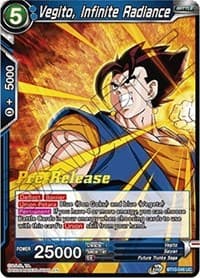 Vegito, Infinite Radiance - Rise of the Unison Warrior Pre-Release Cards - Dragon Ball Super: Masters card