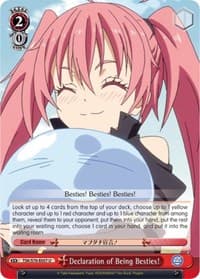Declaration of Being Besties! - That Time I Got Reincarnated as a Slime - Weiss Schwarz card