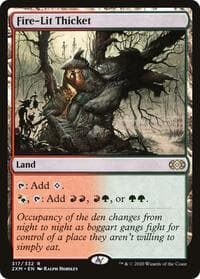 Fire-Lit Thicket - Double Masters - Magic: The Gathering card