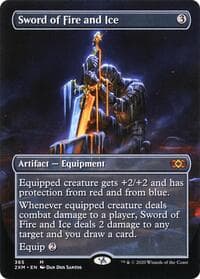 Sword of Fire and Ice (Borderless) - Double Masters - Magic: The Gathering card