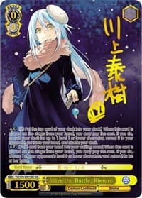 After the Battle, Rimuru (SEC) (Gold Signature) - That Time I Got Reincarnated as a Slime - Weiss Schwarz card
