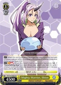 Mighty Warrior, Shion (SR) - That Time I Got Reincarnated as a Slime - Weiss Schwarz card