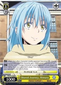 Shared Journey, Rimuru - That Time I Got Reincarnated as a Slime - Weiss Schwarz card