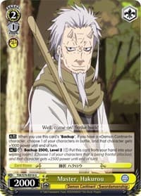 Master, Hakurou - That Time I Got Reincarnated as a Slime - Weiss Schwarz card