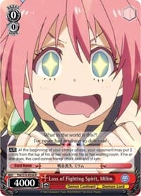 Loss of Fighting Spirit, Milim - That Time I Got Reincarnated as a Slime - Weiss Schwarz card