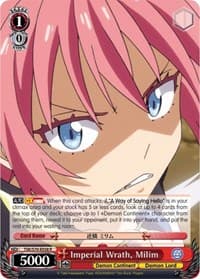 Imperial Wrath, Milim - That Time I Got Reincarnated as a Slime - Weiss Schwarz card
