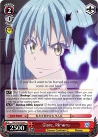 Glare, Rimuru - That Time I Got Reincarnated as a Slime - Weiss Schwarz card
