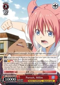 Pursuit, Milim (SR) - That Time I Got Reincarnated as a Slime - Weiss Schwarz card