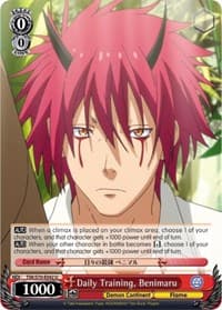 Daily Training, Benimaru - That Time I Got Reincarnated as a Slime - Weiss Schwarz card