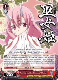 "Shrine Maiden Princess" Shuna - That Time I Got Reincarnated as a Slime - Weiss Schwarz card