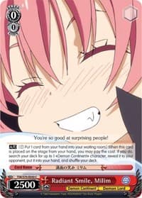 Radiant Smile, Milim - That Time I Got Reincarnated as a Slime - Weiss Schwarz card
