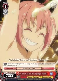 A Break at the Hot Springs, Milim - That Time I Got Reincarnated as a Slime - Weiss Schwarz card