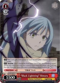 "Black Lightning" Rimuru - That Time I Got Reincarnated as a Slime - Weiss Schwarz card