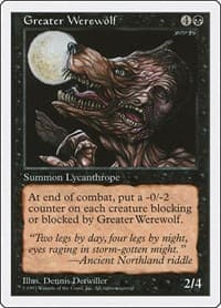 Greater Werewolf - Fifth Edition - Magic: The Gathering card