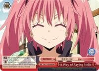 A Way of Saying Hello (RRR) - That Time I Got Reincarnated as a Slime - Weiss Schwarz card