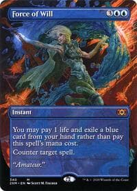 Force of Will (Borderless) - Double Masters - Magic: The Gathering card