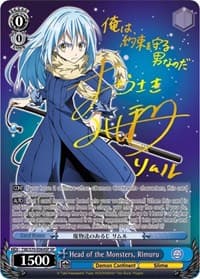 Head of the Monsters, Rimuru (SP) (Gold Signature) - That Time I Got Reincarnated as a Slime - Weiss Schwarz card
