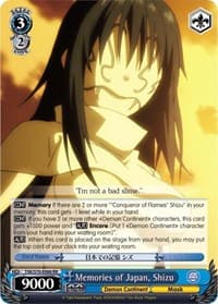 Memories of Japan, Shizu - That Time I Got Reincarnated as a Slime - Weiss Schwarz card