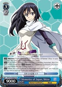 Memories of Japan, Shizu (SR) - That Time I Got Reincarnated as a Slime - Weiss Schwarz card