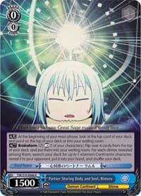 Partner Sharing Body and Soul, Rimuru - That Time I Got Reincarnated as a Slime - Weiss Schwarz card