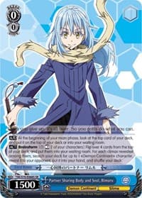 Partner Sharing Body and Soul, Rimuru (SR) - That Time I Got Reincarnated as a Slime - Weiss Schwarz card