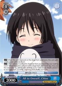All to Oneself, Chloe - That Time I Got Reincarnated as a Slime - Weiss Schwarz card